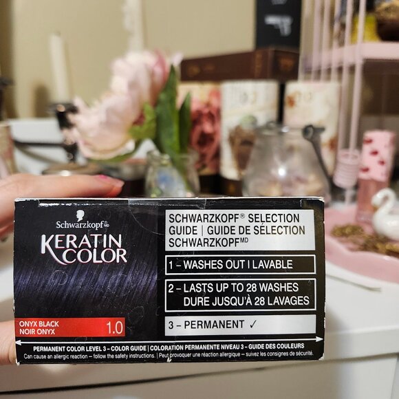 Schwarzkopf Black Permanent Keratin Colour - Brand New in Box - Picture 3 of 6